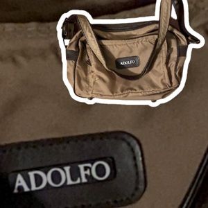 Adolfo luggage travel bag  13”/10”/5”  beige